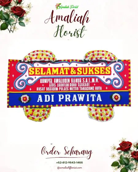 Papan Bunga Ucapan Selamat Nyamat